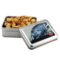 Rectangle Tin with Caramel Popcorn (3 5/8"x5"x1 5/8")